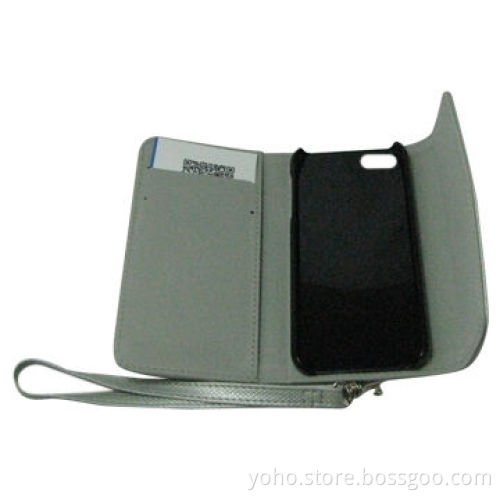 Leather Case for iPhone 5 with Name Card Slot, Mirror